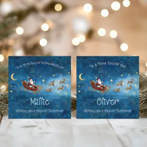 Christmas Santa Sleigh Card