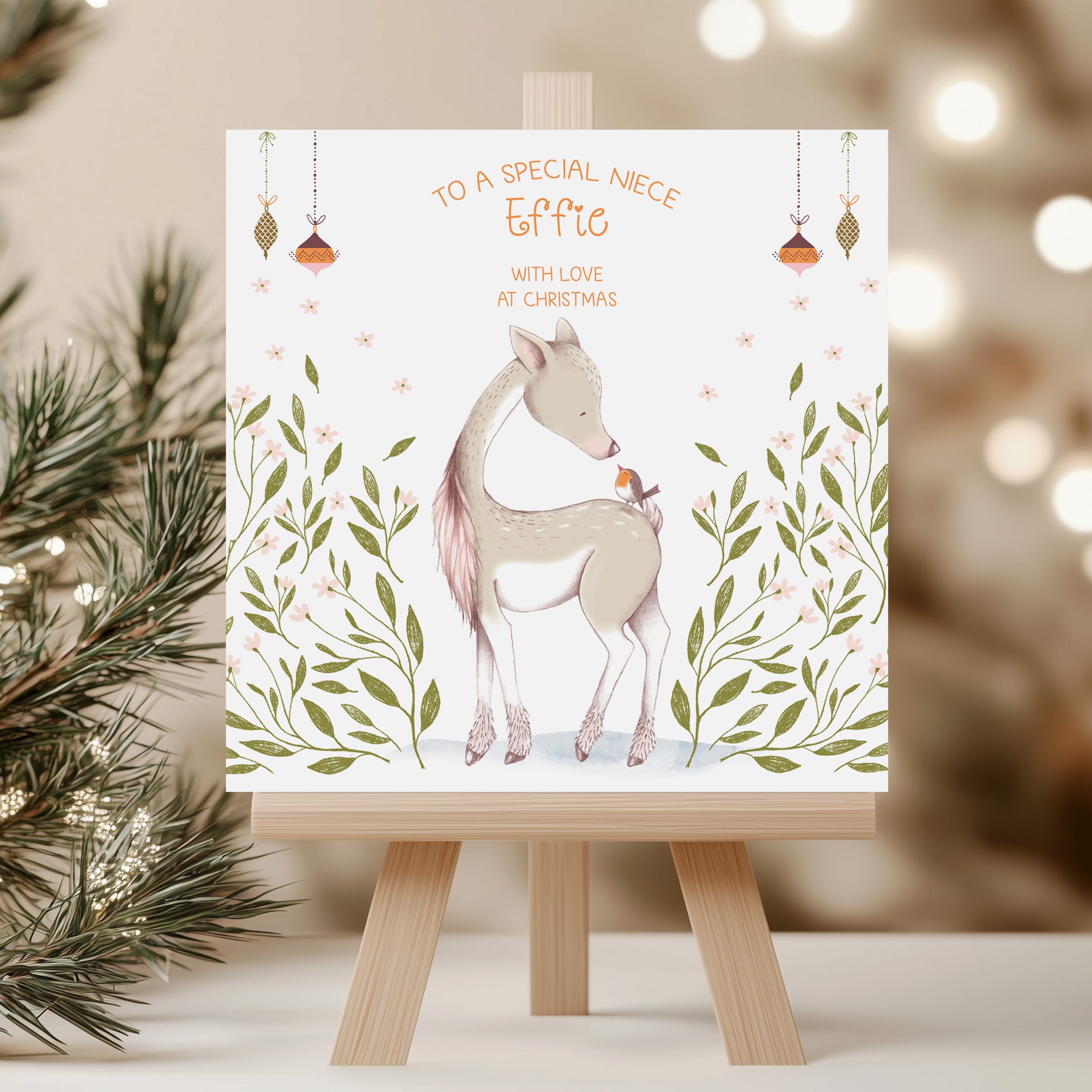 Personalised Kids Christmas Card