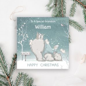 Personalised Polar Bear Christmas Card