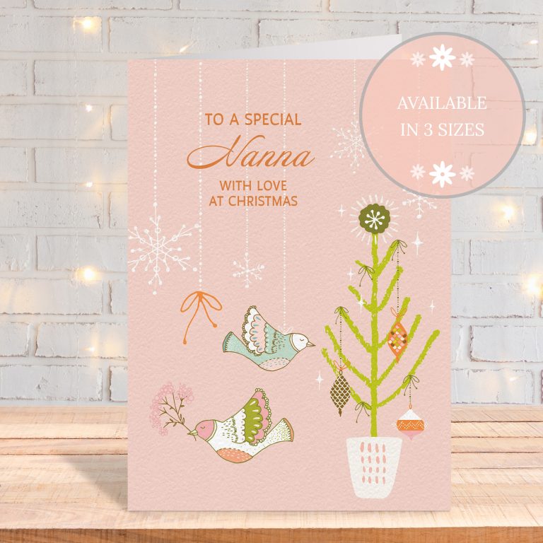 Handmade Christmas Card ‘Ornate Doves’