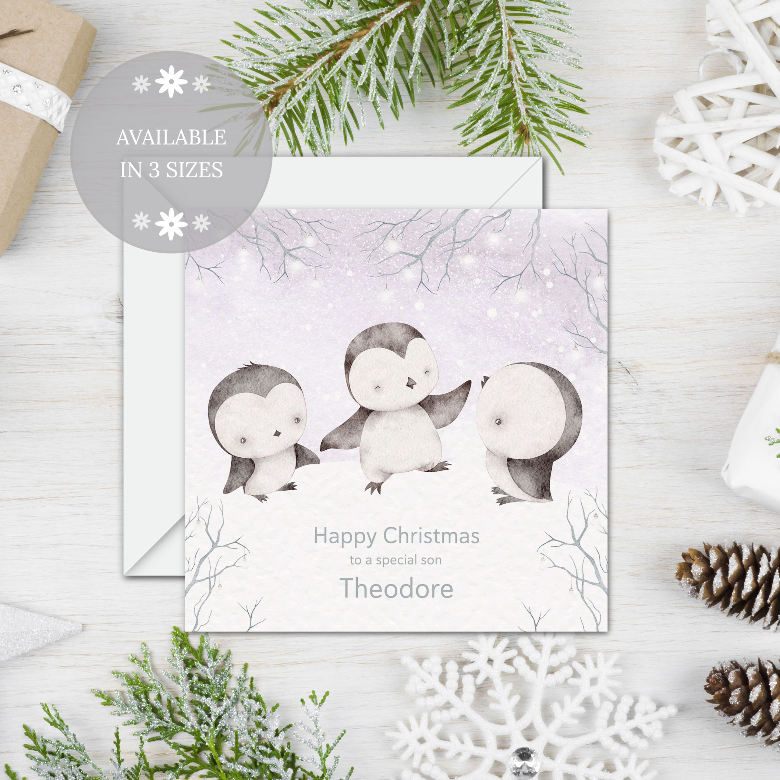 Christmas Snow Penguins