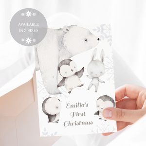 First Christmas Snow Animals