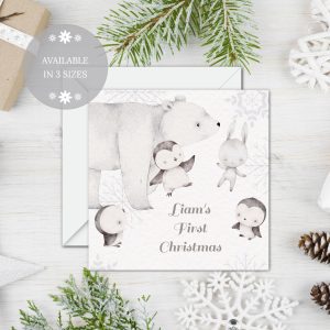 First Christmas Snow Animals