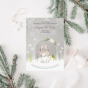 Personalised Christmas Reindeer Card