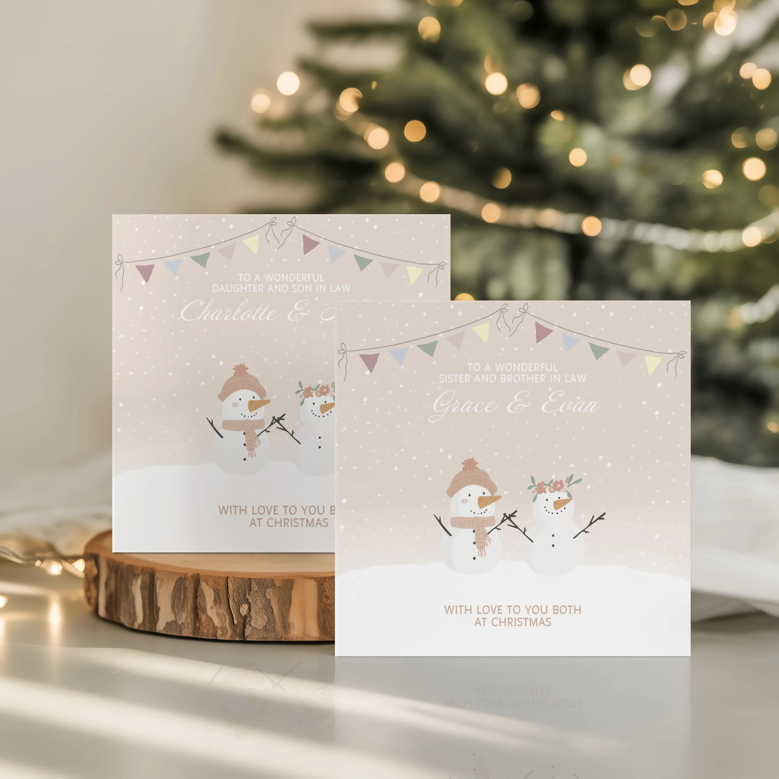 Personalised Couples Christmas Card