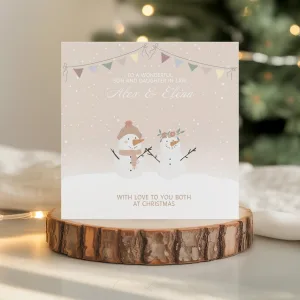 Personalised Couples Christmas Card