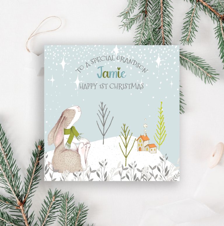 Personalised Baby’s 1st Christmas Card