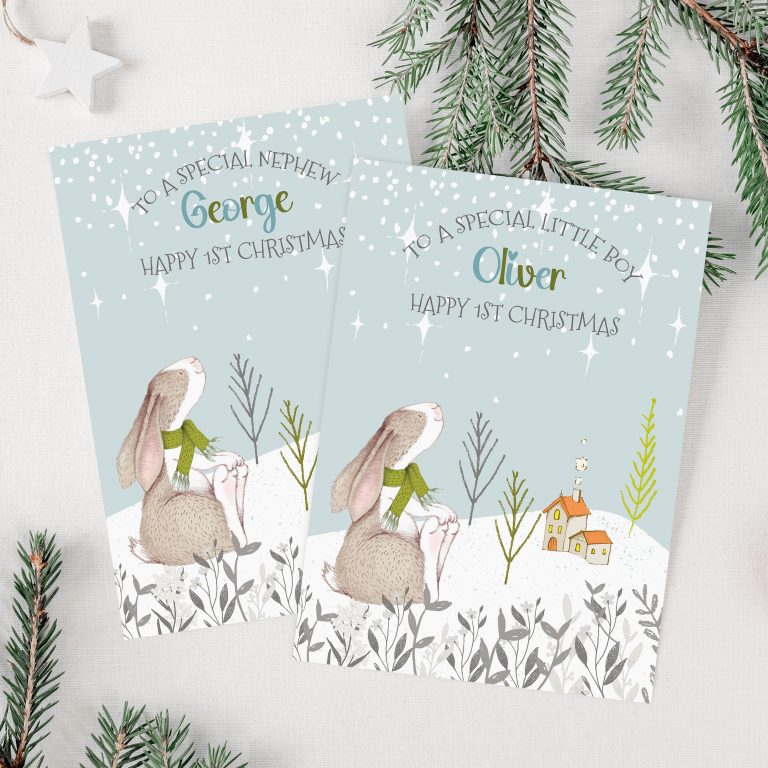 Personalised Baby’s 1st Christmas Card