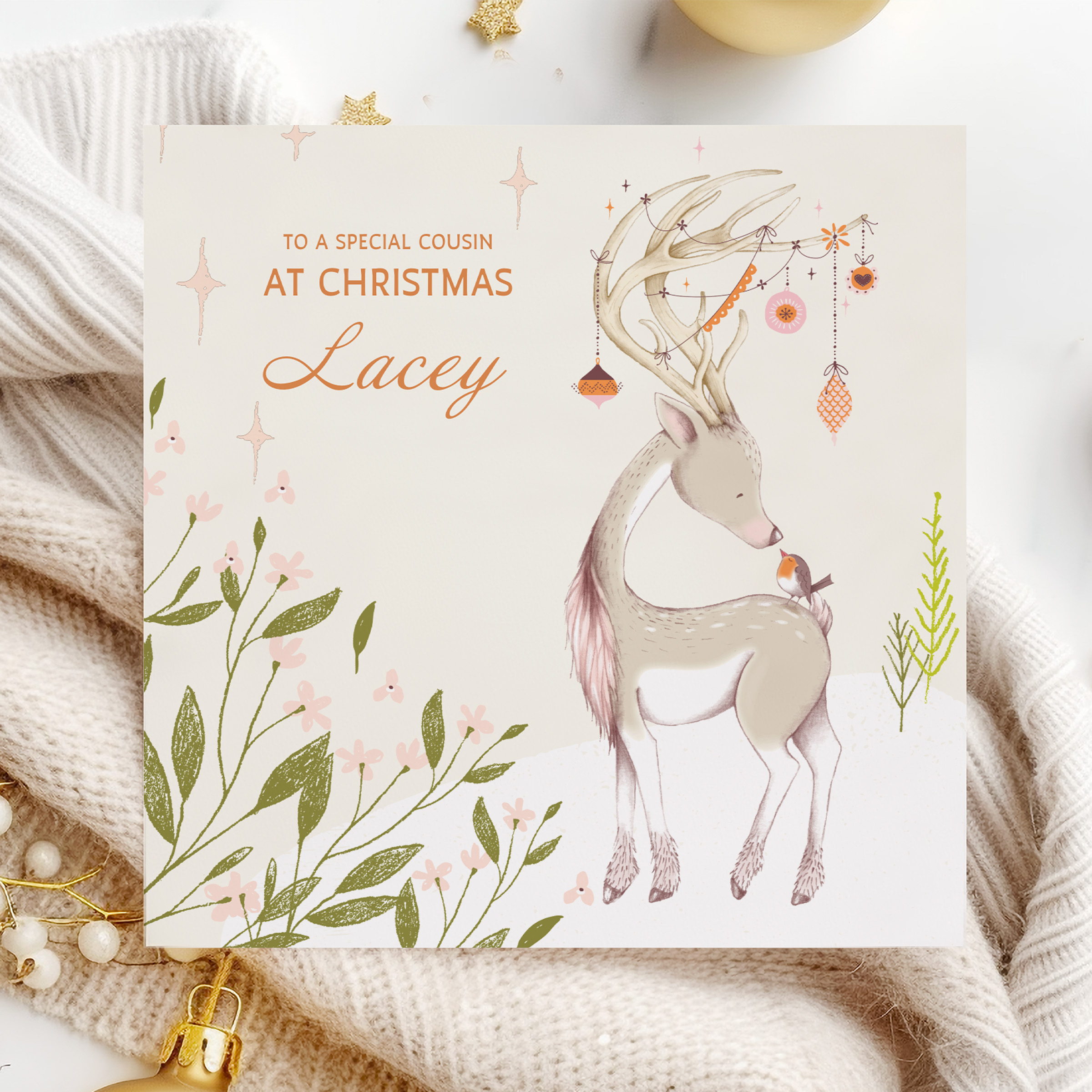 Reindeer Christmas Card