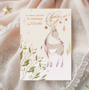 Reindeer Christmas Card