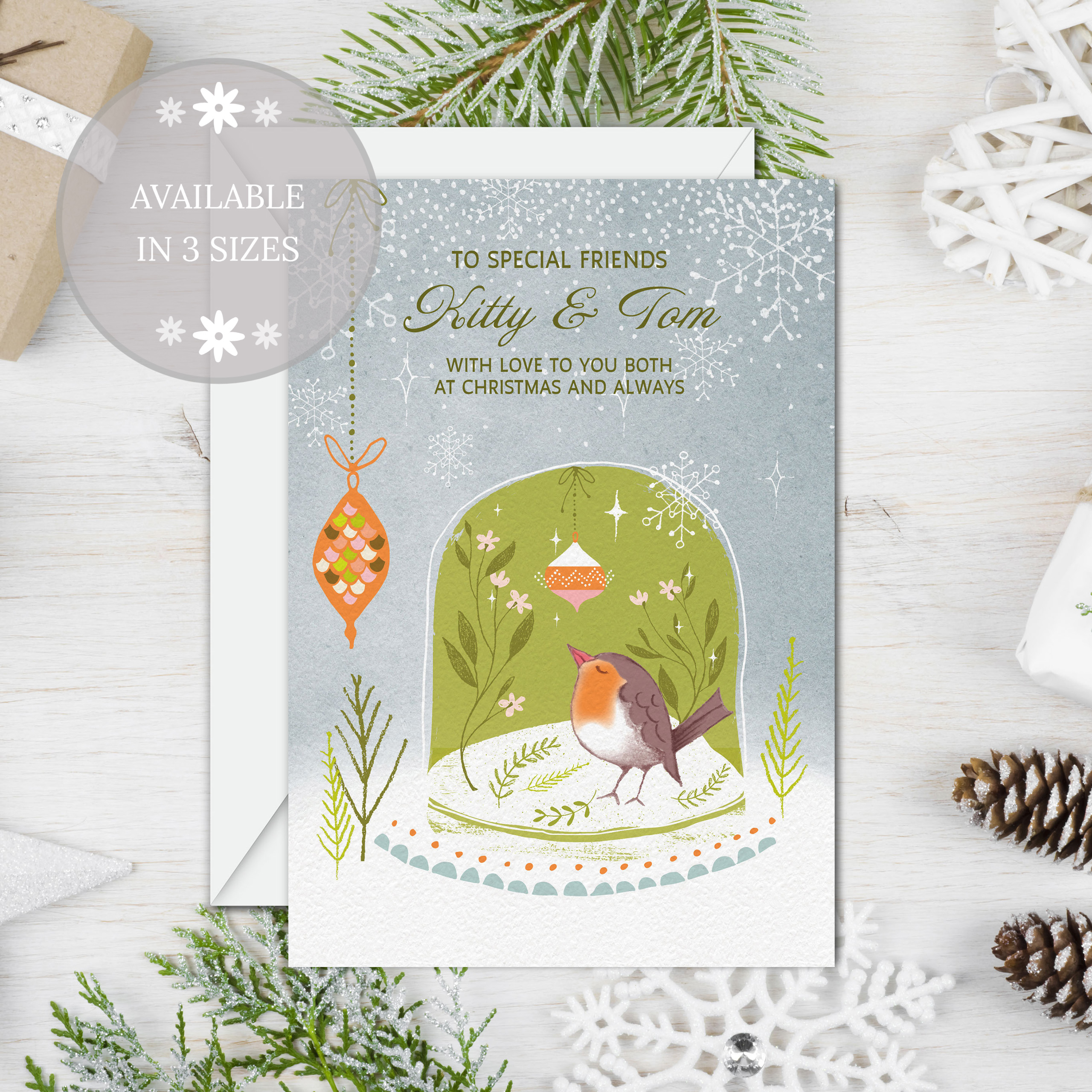 Snow Globe Robin 6