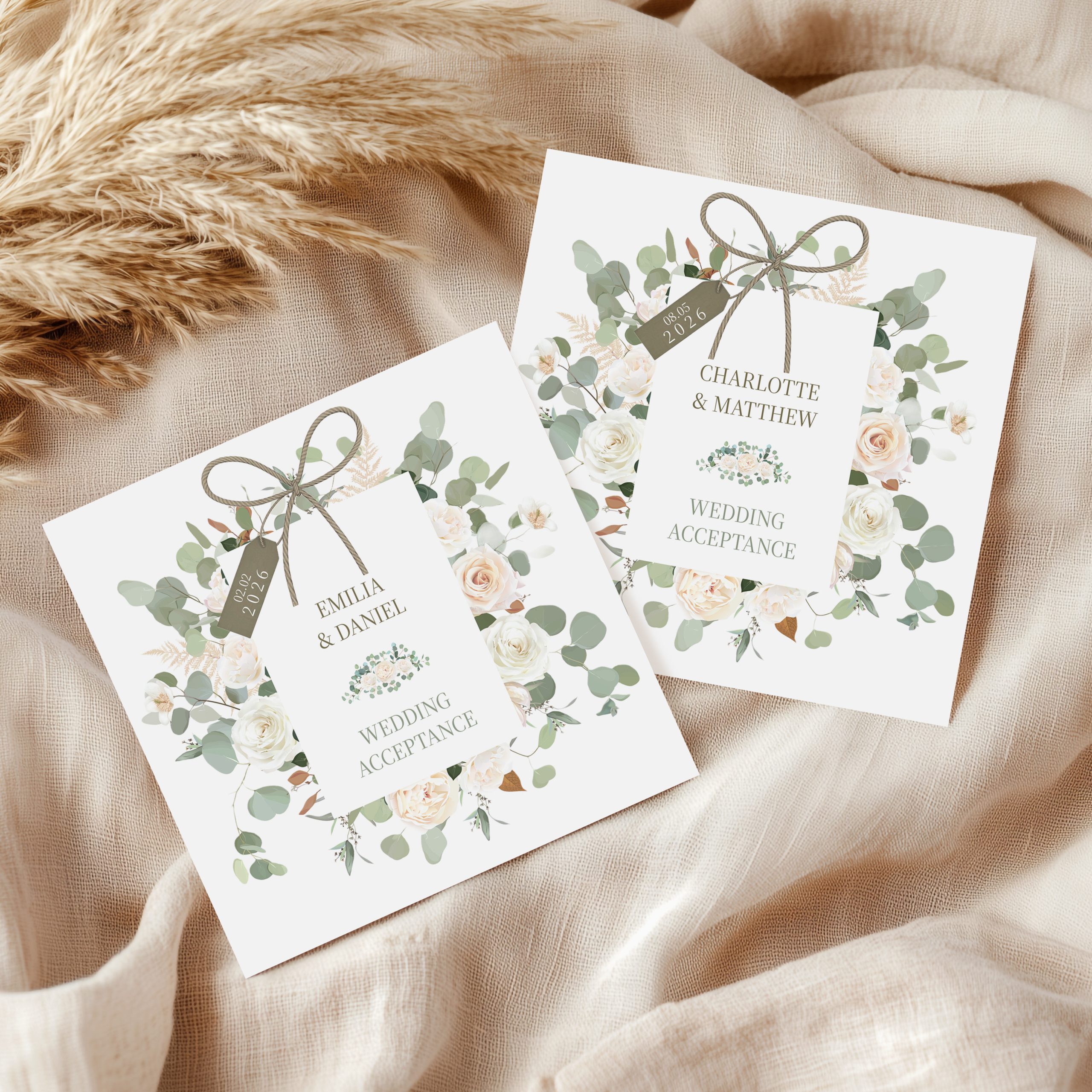 Wedding Acceptance Card