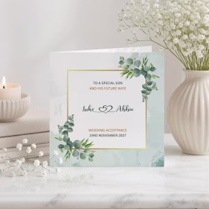 Wedding Acceptance Card
