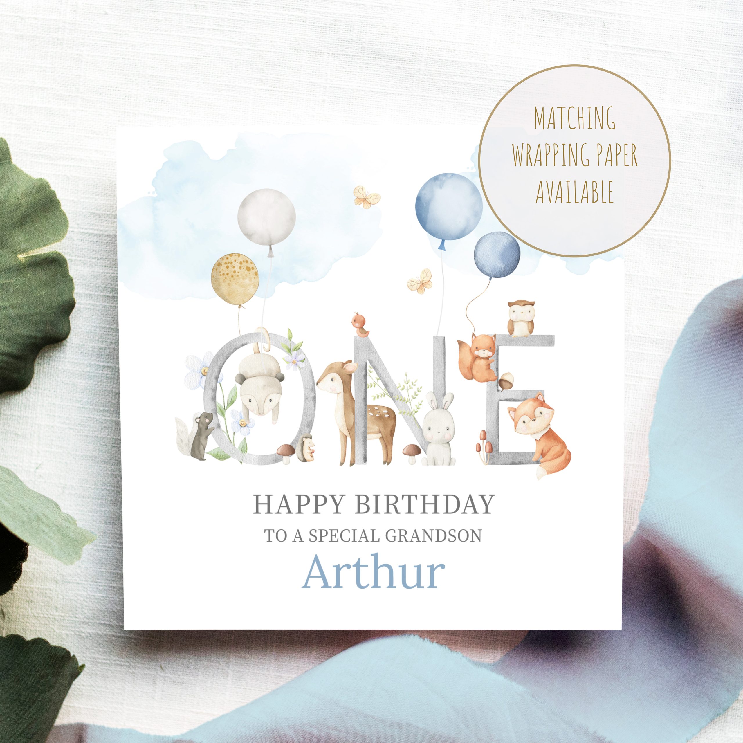 Woodland Birthday Card ONE