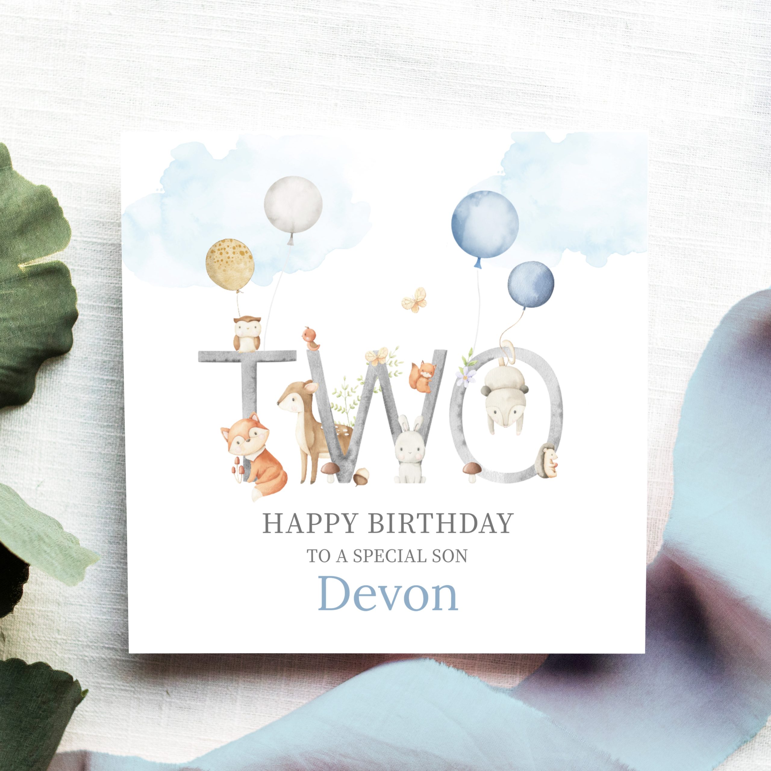 Woodland Birthday Card Two