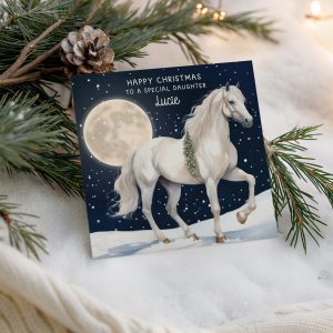 Personalised Horse Christmas Card