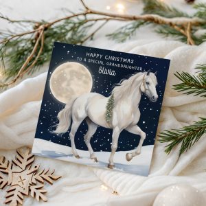 Personalised Horse Christmas Card