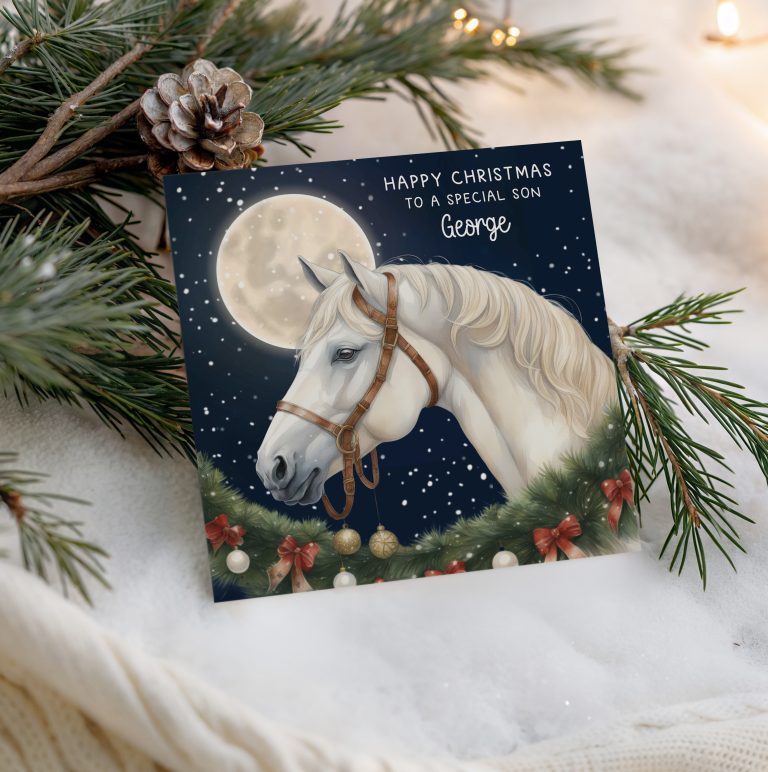 Personalised Horse Christmas Card