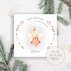 Christmas Fairy Wreath Card