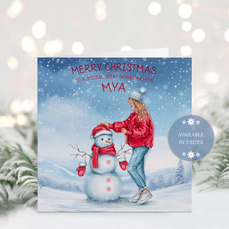 Handmade Christmas Card ‘Snowman’