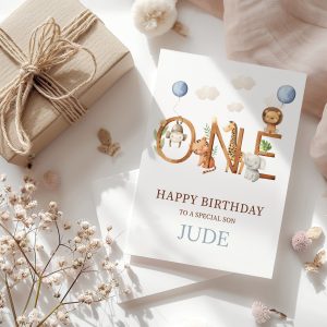 Personalised Safari Birthday Card
