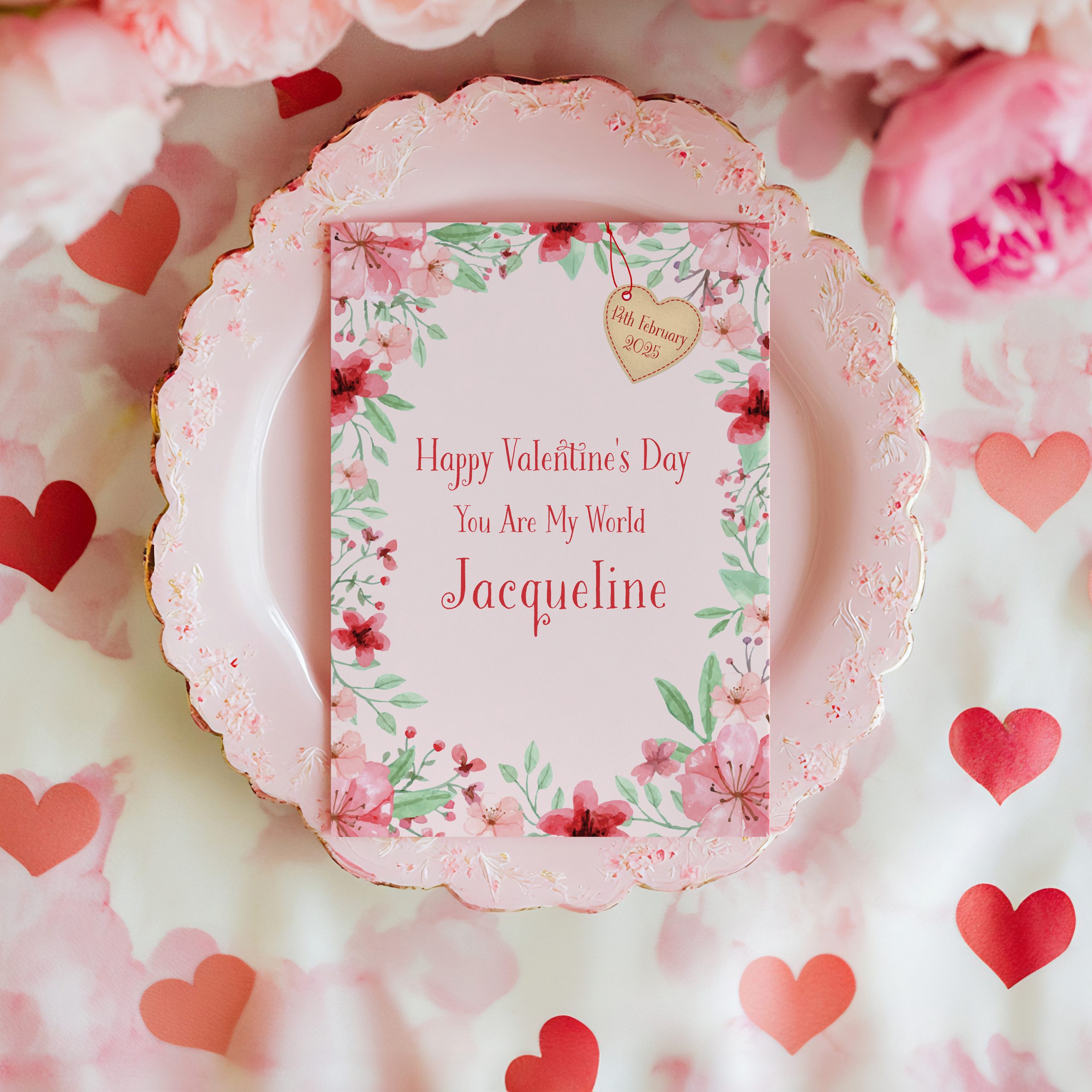 Floral Valentine's Card