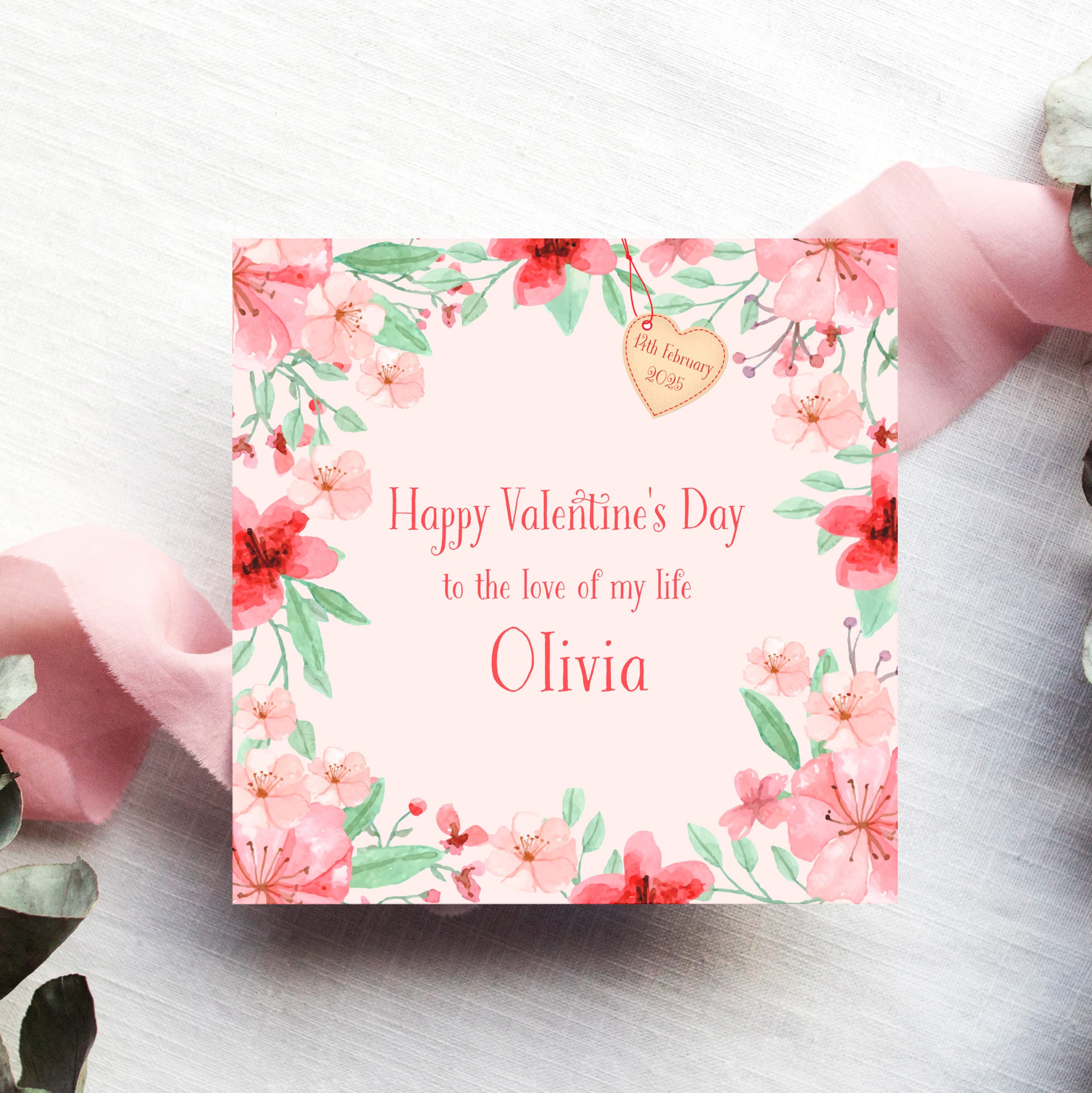 Floral Valentine's Card