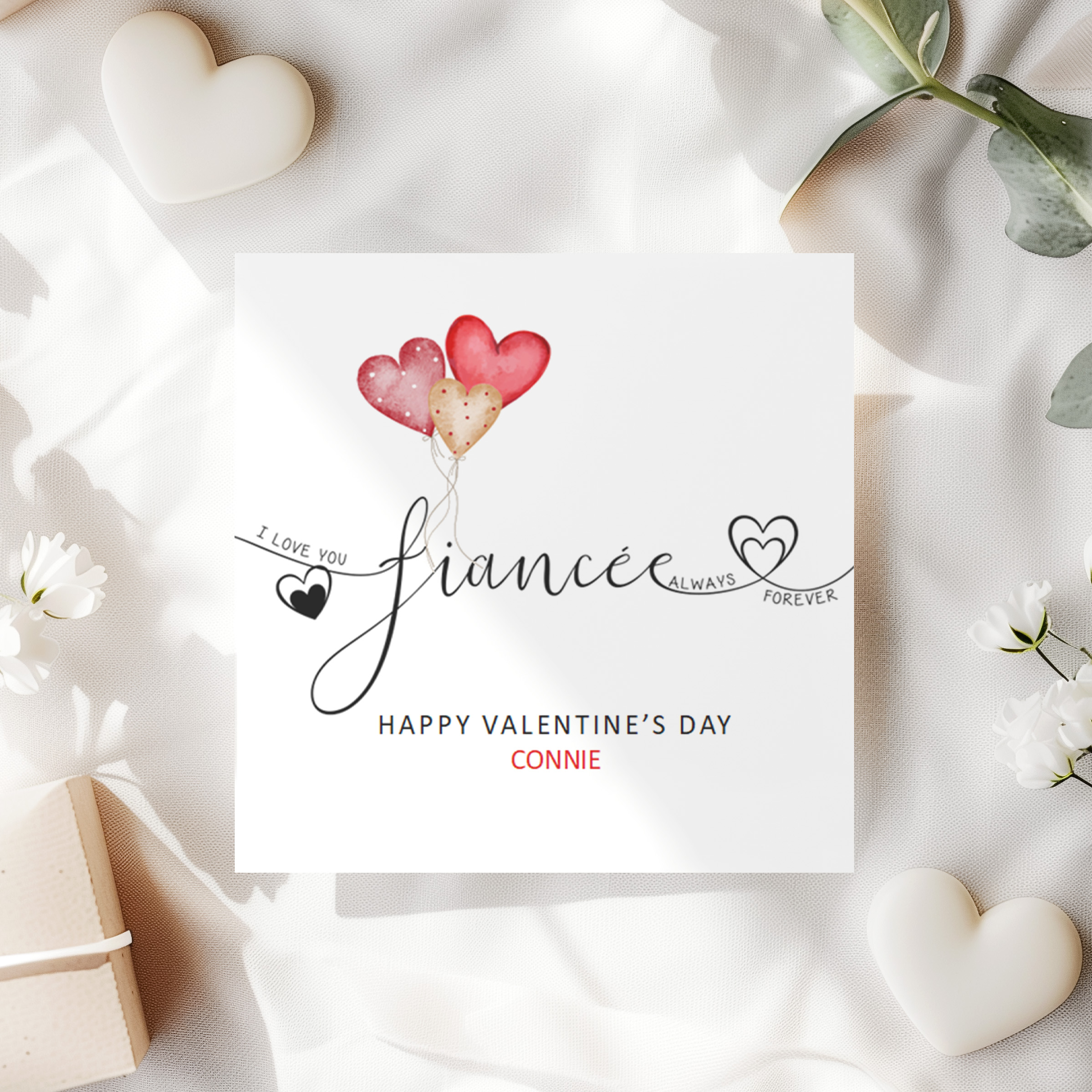 Fiancee Valentine's Card