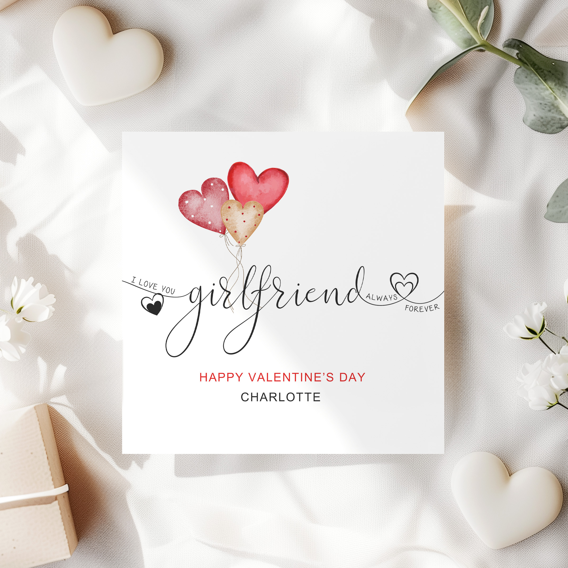 Girlfriend Valentine's Card