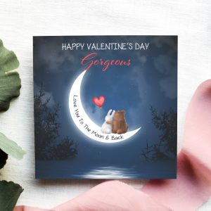 Valentine's Moon Card