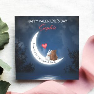 Valentine's Moon Card