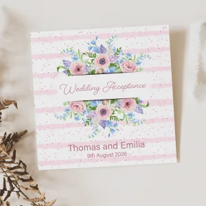 Personalised Wedding Acceptance Card