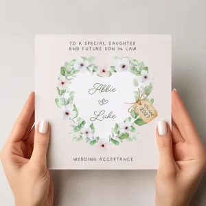 Personalised Wedding Acceptance Card