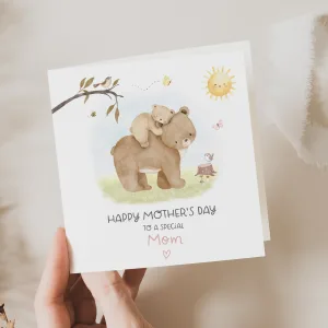 Mother's Day Bears Mummy and Baby Card
