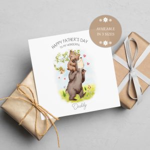 Father’s Day Daddy and Baby Bear Card web 1
