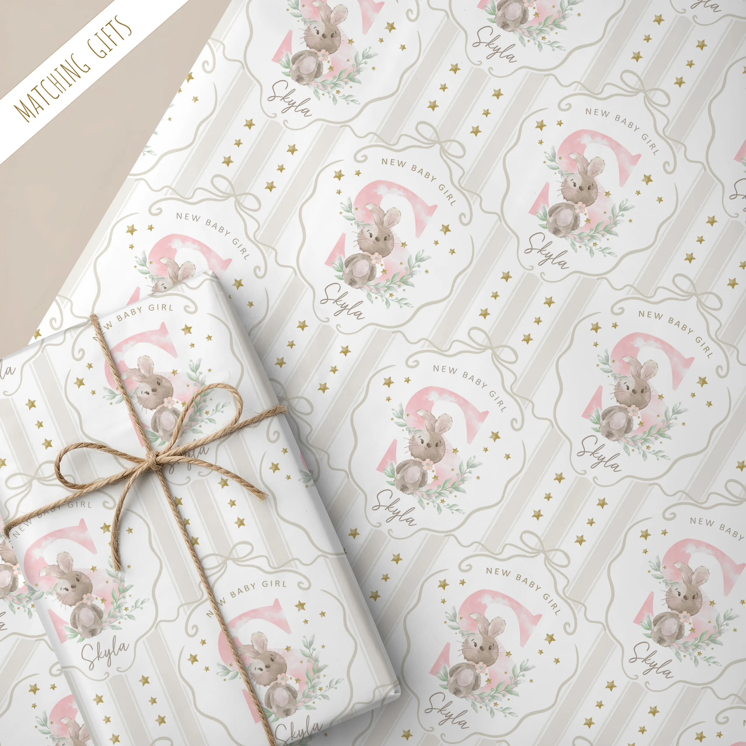 New Baby Gift Wrapping Paper