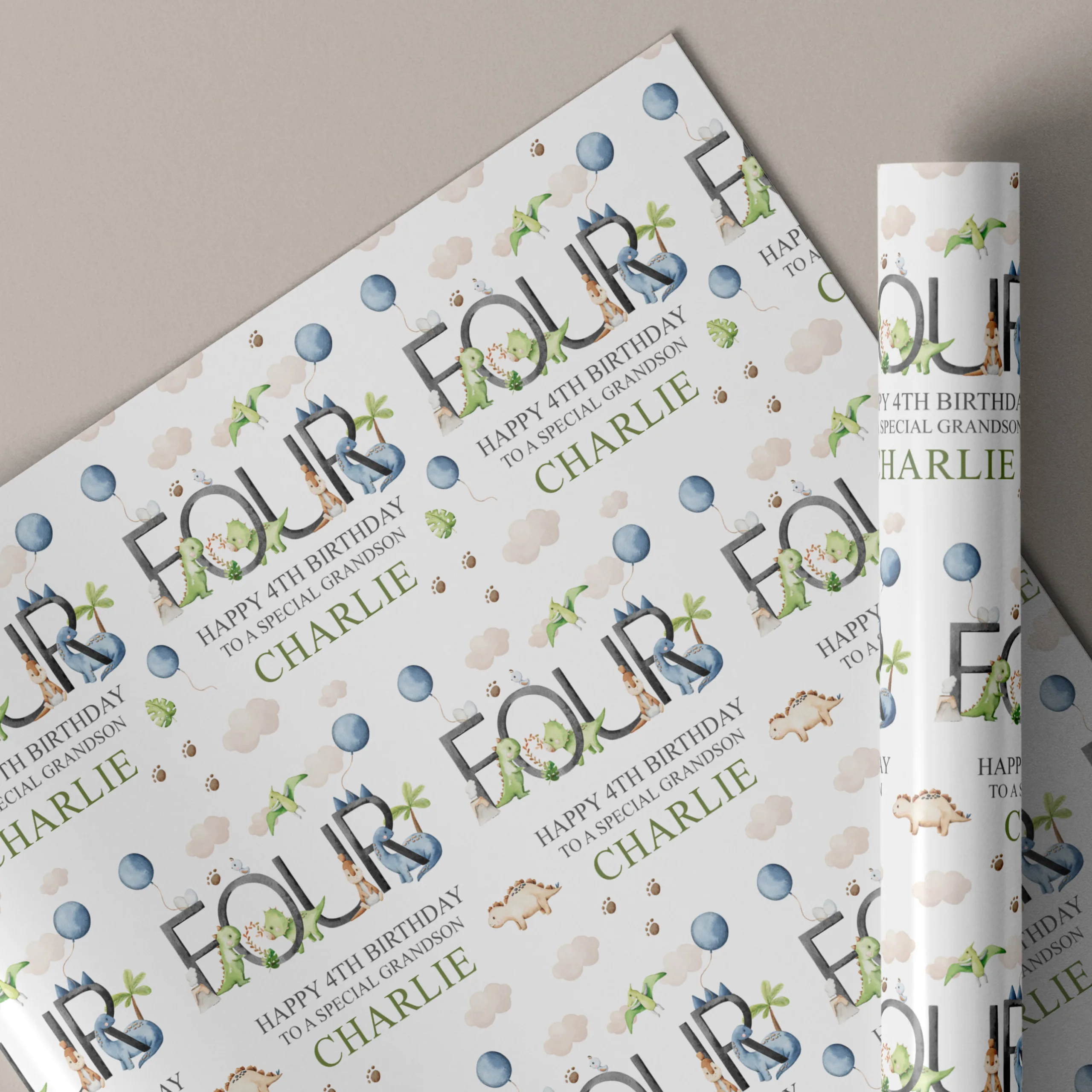 Dinosaur Wrapping Paper