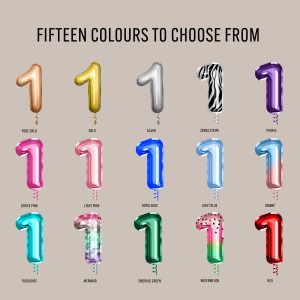 Foil Balloons Colour Choices