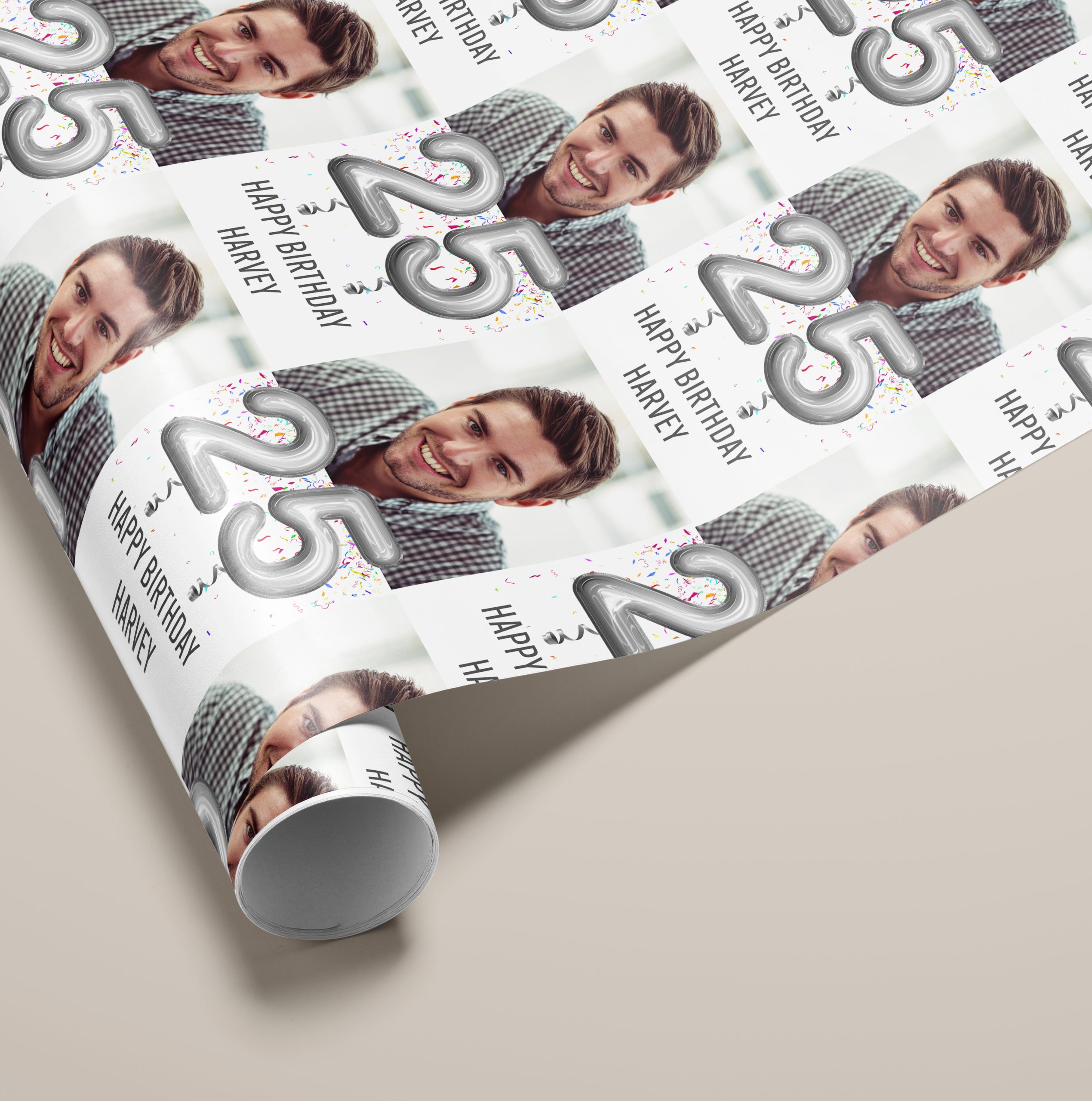 Personalised Photo Birthday Gift Wrapping Paper