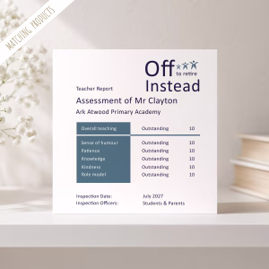 Teacher Retirement Card