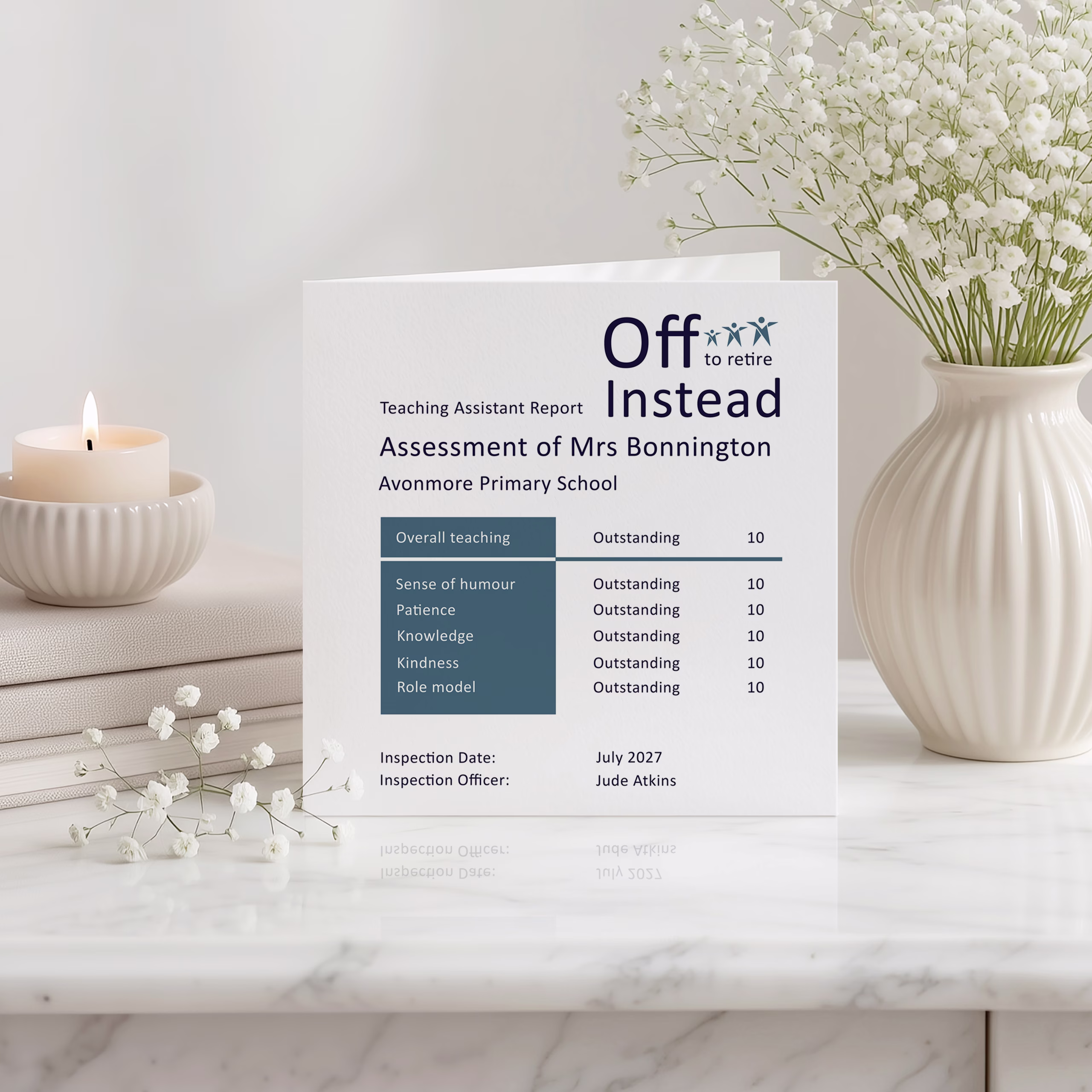 Teacher Retirement Card
