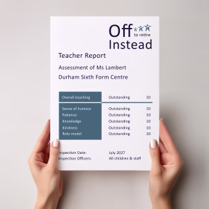 Teacher Retirement Card