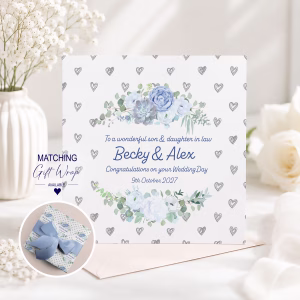 Personalised wedding card
