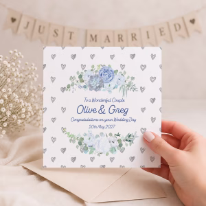 Personalised wedding card
