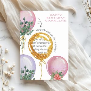 Personalised Birthday Scratch Card