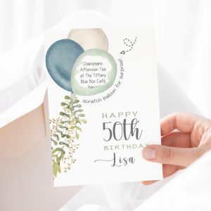 Personalised Birthday Scratch Card