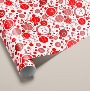 Personalised Red Gift Wrapping Paper