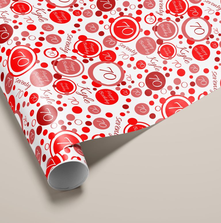 Personalised Birthday Age Gift Wrapping Paper