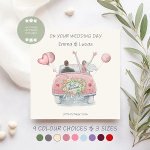 Wedding Car Image Dusky Pink