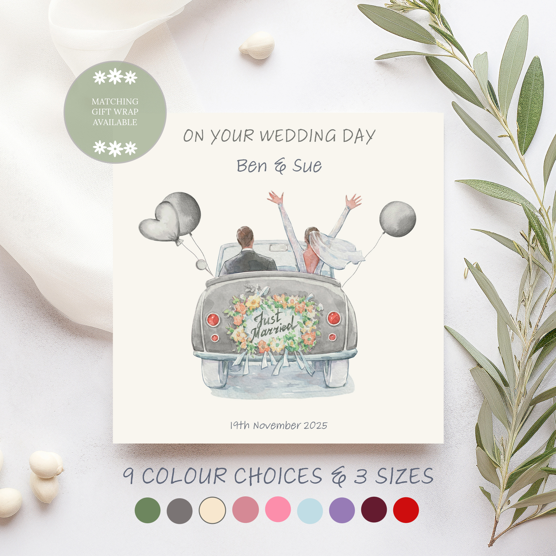 Wedding Car Image Grey